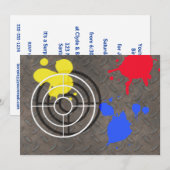 Grate mit Gitterlicht Einladung (Vorne/Hinten)