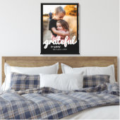 Gratea Black and White Script Custom Foto Leinwanddruck (Insitu (Schlafzimmer))