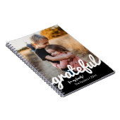 Gratea Black and White Script Custom Foto Notizblock (Rechte Seite)