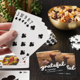 Gratea Black and White Script Custom Foto Spielkarten