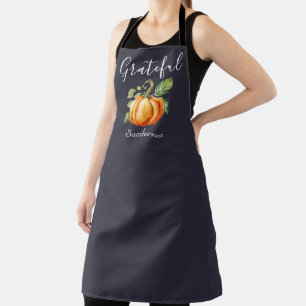 Gratec Watercolor Pumpkin Erntedank Navy Schürze