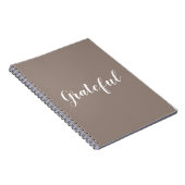 Grateful beige greige benutzerdefinierte Skripttex Notizblock (Rechte Seite)