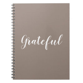 Grateful beige greige benutzerdefinierte Skripttex Notizblock