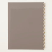 Grateful beige greige benutzerdefinierte Skripttex Planer (Rückseite)