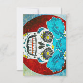 Grateful Dead calavera Schreibkarte Dankeskarte (Vorderseite)