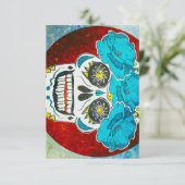 Grateful Dead calavera Schreibkarte Dankeskarte (Stehend Vorderseite)