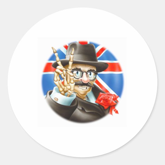 Grateful Dead Europe 72 1 Runder Aufkleber (Vorderseite)