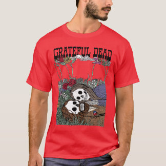 Grateful Dead Skeleton Hippie Couple Vintage Band  T-Shirt