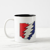 "Grateful Dead & the Psychedelic Revolution: Jerry Zweifarbige Tasse (Links)