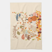 Grateful Fall Bunny Geschirrtuch (Vertikal)