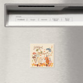 Grateful Fall Bunny Magnet (In Situ (Geschirrspüler))
