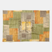 Grateful Fall Color Blocks Geschirrtuch (Horizontal)