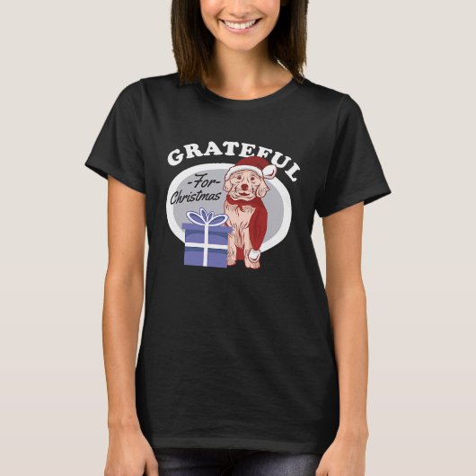 Grateful for Christmas Christmas Santa Rude Adult T-Shirt (Vorderseite)