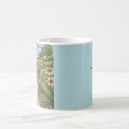 Grateful For Every Step Personalized Coffee Mug Kaffeetasse (Mittel)