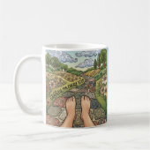 Grateful For Every Step Personalized Coffee Mug Kaffeetasse (Links)
