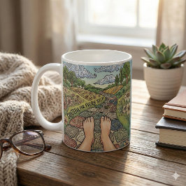Grateful For Every Step Personalized Coffee Mug Kaffeetasse