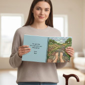 Grateful For Every Step Personalized Notebook Notizblock