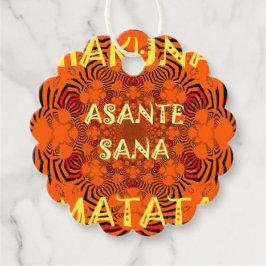 Grateful Giving: Multi-Shaped Asante Sana Zebra Ar Geschenkanhänger