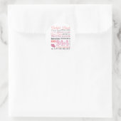 Grateful hands runder aufkleber (Tasche)