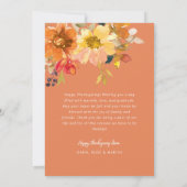 Grateful, happy thanksgiving photo greeting card dankeskarte (Rückseite)