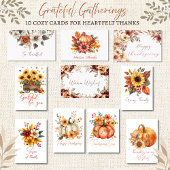 Grateful Harvest Cart Thanksgiving Card Karte