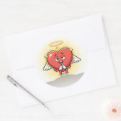 Grateful Heart Angel Cross Aufkleber (Umschlag)