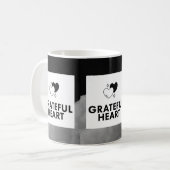 Grateful Heart. Coffee Mug. Kaffeetasse (Vorderseite Links)
