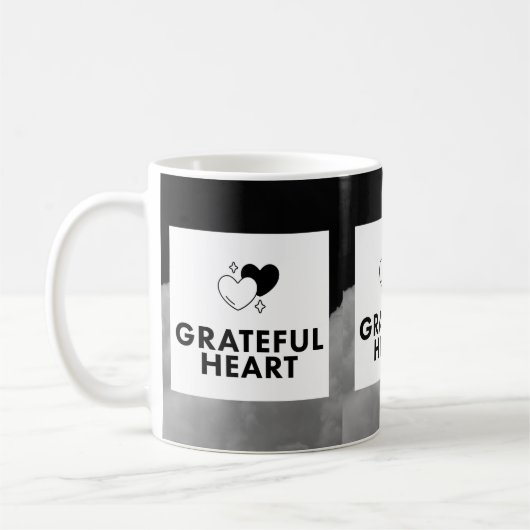 Grateful Heart. Coffee Mug. Kaffeetasse (Links)