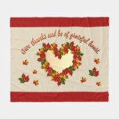 Grateful Heart Fleece Blanket (Vorderseite (Horizontal))