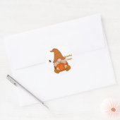 Grateful Heart Gnom-Sticker Runder Aufkleber (Umschlag)