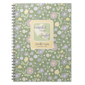 Grateful Heart Joyful Life Personalized Journal Notizblock (Vorderseite)