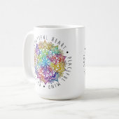 Grateful Heart Peaceful Mind Restful Soul Kaffeetasse (Vorderseite Links)