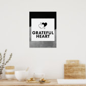 Grateful Heart. Wall Art. Poster (Küche)