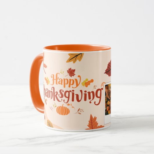 Grateful Hearts Erntedank Tasse (Vorderseite Links)
