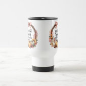 Grateful hearts gather here pumpkin wreath reisebecher (Mittel)