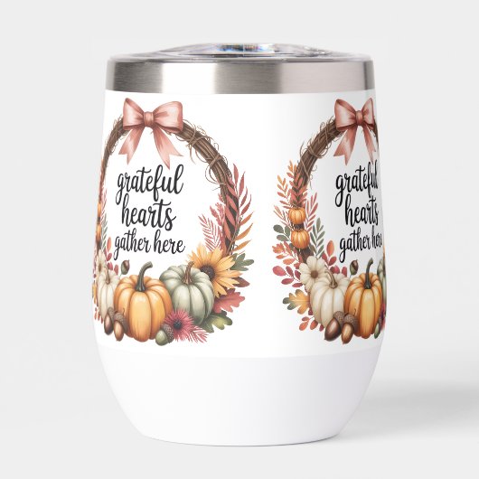 Grateful hearts gather here Thanksgiving cozy fall (Vorderseite)