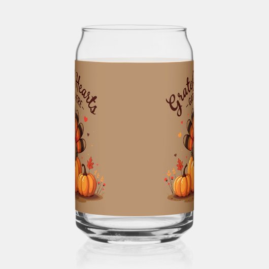 Grateful Hearts Thanksgiving Turkey Dosenglas (Rechts)