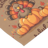 Grateful Hearts Thanksgiving Turkey Kurzer Tischläufer (Ecke)
