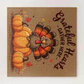 Grateful Hearts Thanksgiving Turkey Puzzle (Horizontal)