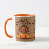 Grateful Hearts Thanksgiving Turkey Tasse (Links)