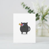 Grateful Kitty Postkarte (Stehend Vorderseite)