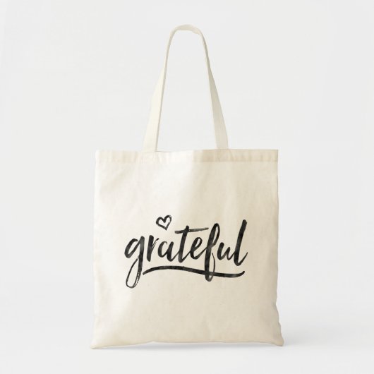 Grateful minimalistischer benutzerdefinierter Hint Tragetasche (Vorne)