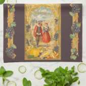 Grateful Pilgrims Erntedank Küchentücher (Gefaltet)