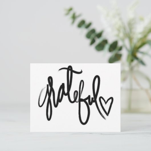 Grateful Postcard Postkarte (Stehend Vorderseite)