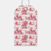 Grateful Red Serif Wedding Favor Tag Geschenkanhänger (Rückseite)