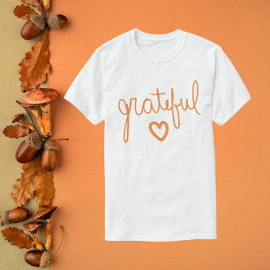 Grateful Script Letting T-Shirt