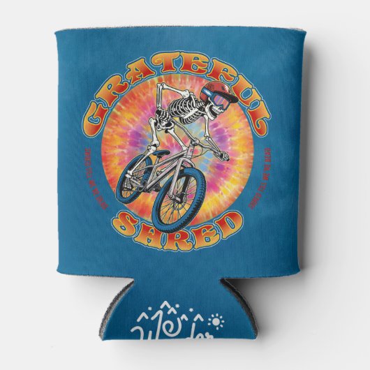 GRATEFUL SHRED ... "shred till we're dead" biking Dosenkühler (Vorderseite)