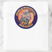 GRATEFUL SHRED ... "shred till we're dead" biking Runder Aufkleber (Tasche)