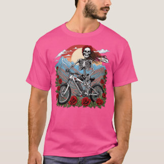 Grateful Skeleton Electric Mountain Bike Ride Acti T-Shirt