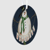 Grateful Snowman Ornament (Vorderseite)